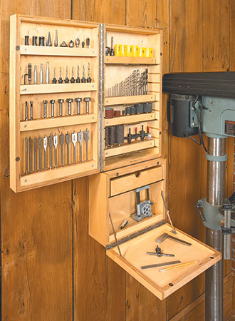 Drill Press Accessory Cabinet