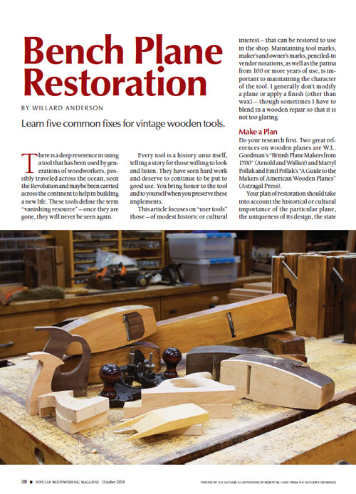 Bench Plane Restoration Guide