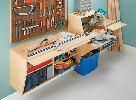 Wall-Mounted Miter Station