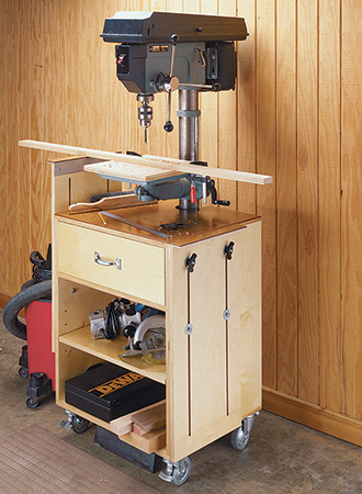 Drill Press Storage Cart